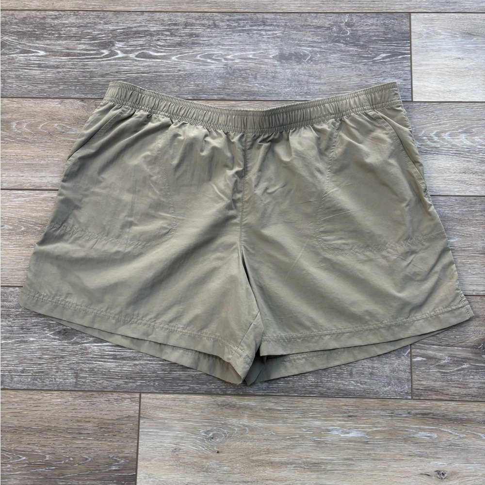 Columbia Sandy River Shorts Sz XL Khaki Drawstring Gorpcore Hike Trail Outdoor